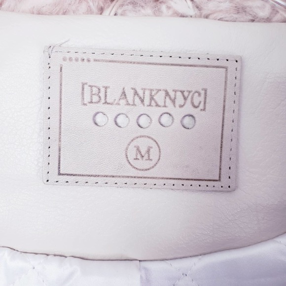 NWT Blank NYC Pink Curly Faux Shearling Jacket - Picture 8 of 11